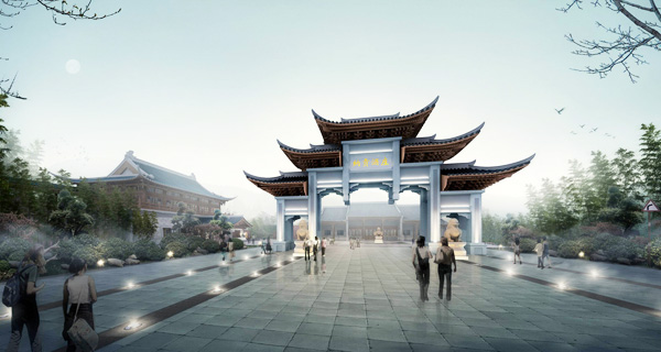 泸州市纳溪区纳贡酒庄景观设计效果图