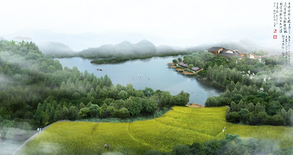 泸州市纳溪区纳贡酒庄景观设计效果图