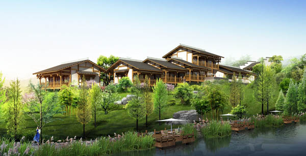 泸州市纳溪区纳贡酒庄景观设计效果图