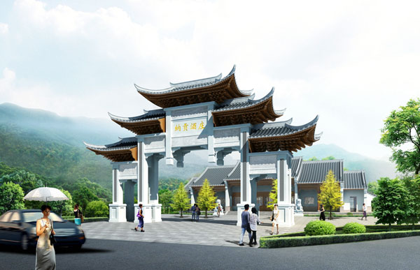 泸州市纳溪区纳贡酒庄景观设计效果图