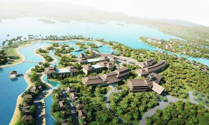 广东阳江凤凰湖国际温泉度假村效果图